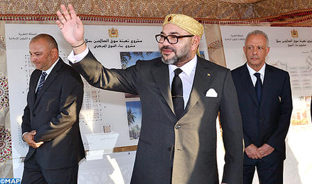 sm le roi lance le projet damenagement de souk assalihine a sale m