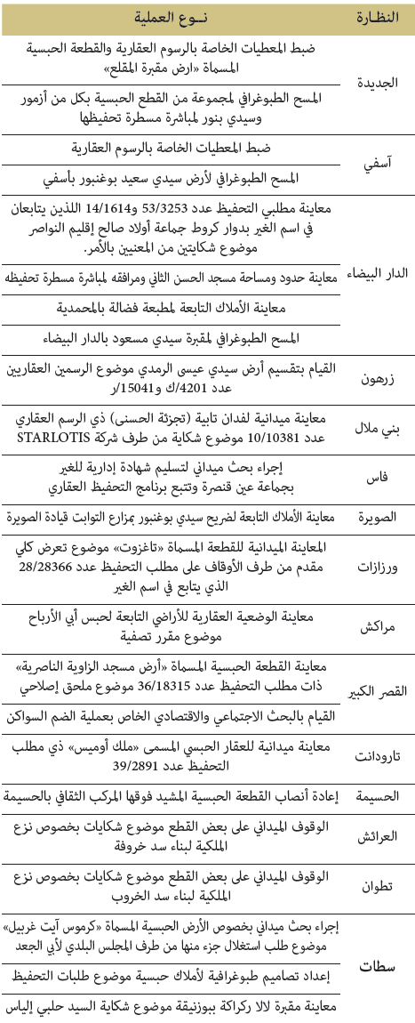 الأشغال الطبوغرافية