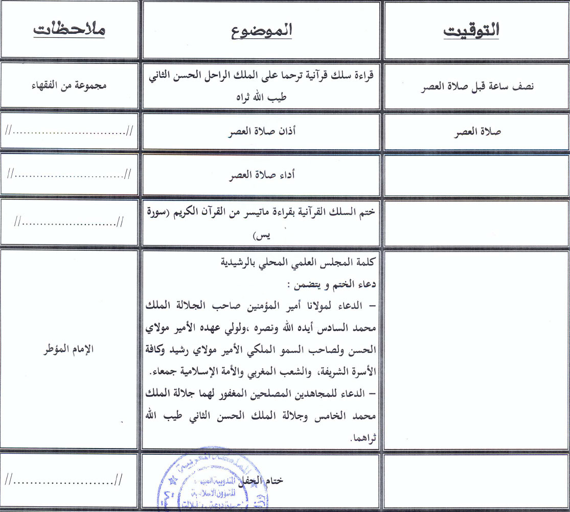 rachidia annonce programme 2