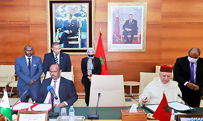 المغرب وجيبوتي: توقيع اتفاق لتوثيق أواصر التعاون في المجالات ذات الصلة بالشأن الديني المغرب وجيبوتي: توقيع اتفاق لتوثيق أواصر التعاون في المجالات ذات الصلة بالشأن الديني