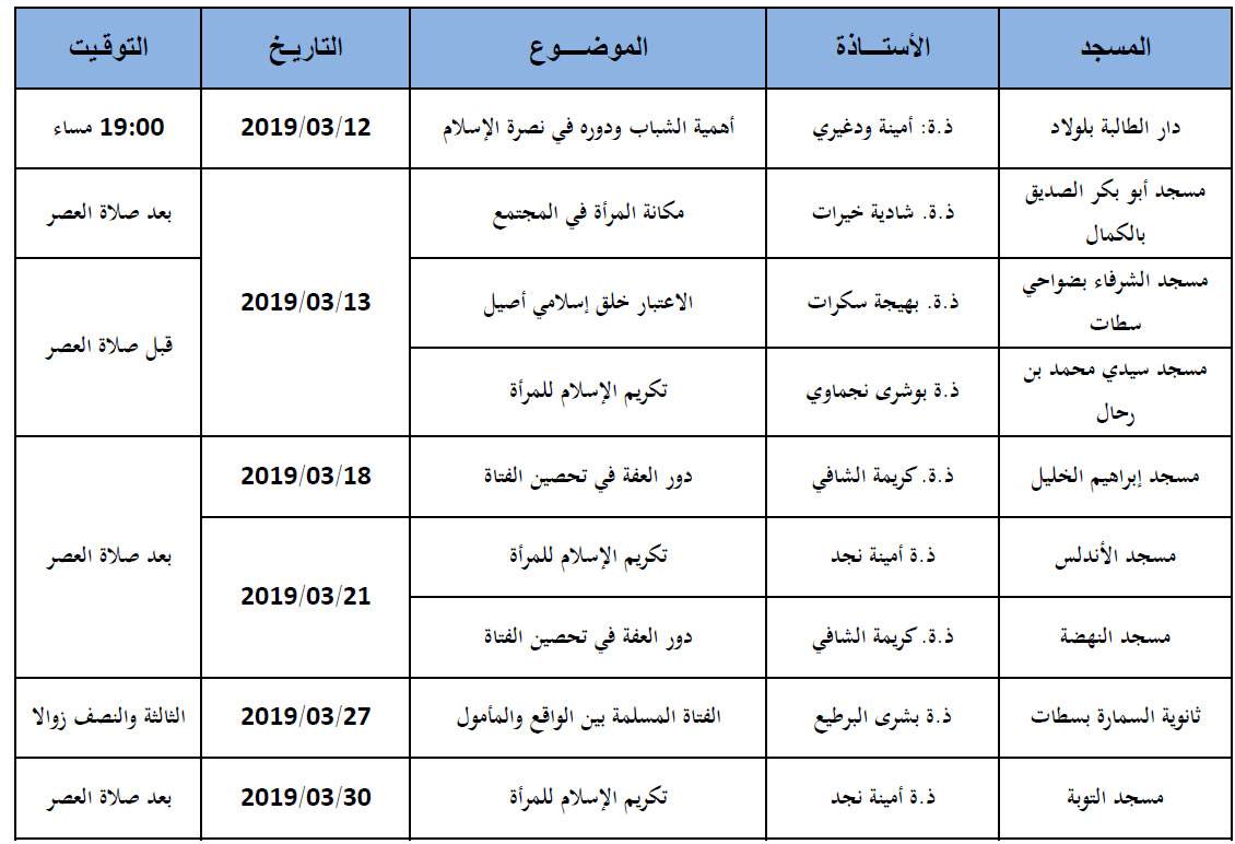 programme settat conferences
