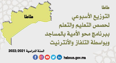 طاطا: وتائق تربوية خاصة بمؤطري الدروس ببرنامج محو الأمية بالمساجد طاطا: وتائق تربوية خاصة بمؤطري الدروس ببرنامج محو الأمية بالمساجد