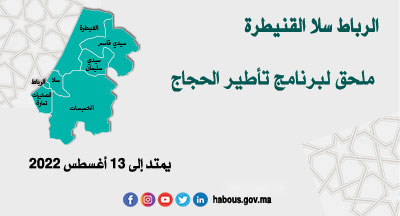 الرباط سلا القنيطرة: برنامج تأطير الحجاج ملحق الرباط سلا القنيطرة: برنامج تأطير الحجاج ملحق