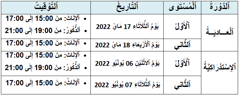 طاطا الدورة العادية والاستدراكية طاطا الدورة العادية والاستدراكية