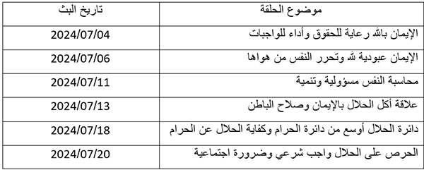  برنامج تلفزي إذاعي "وذكر"