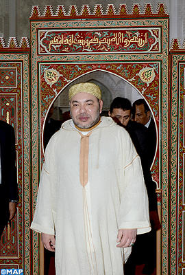 أمير المؤمنين يؤدي صلاة الجمعة بمسجد أبي العباس السبتي بمدينة الدار البيضاء SM le Roi Prière du Vendredi mosquee abou laabbas assabti 2