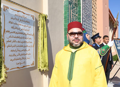 أمير المؤمنين يدشن بمراكش المركب الإداري والثقافي "محمد السادس" التابع لوزارة الأوقاف والشؤون الإسلامية sm le roi complexe des habous Merrakech 2