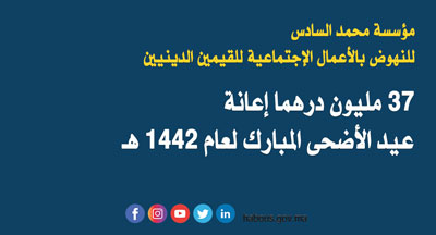 صرف إعانة بمناسبة عيد الأضحى المبارك لفائدة القيمين الدنيين