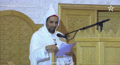أمير المؤمنين يدشن بابن مسيك مسجد”فلسطين” ويؤدي به صلاة الجمعة priere du vendredi 25 05
